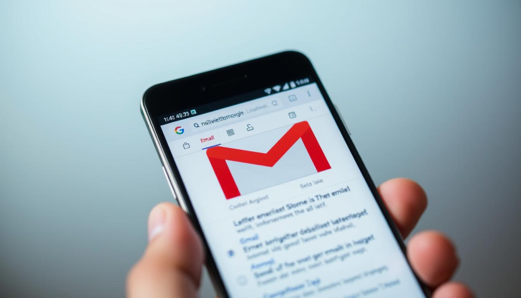 Gmail mobile webmail interface